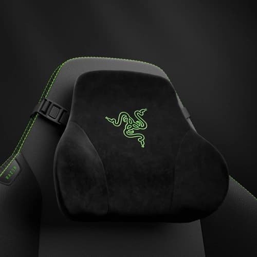 Razer Iskur V2 Black Green Gaming Chair with Lumbar Support